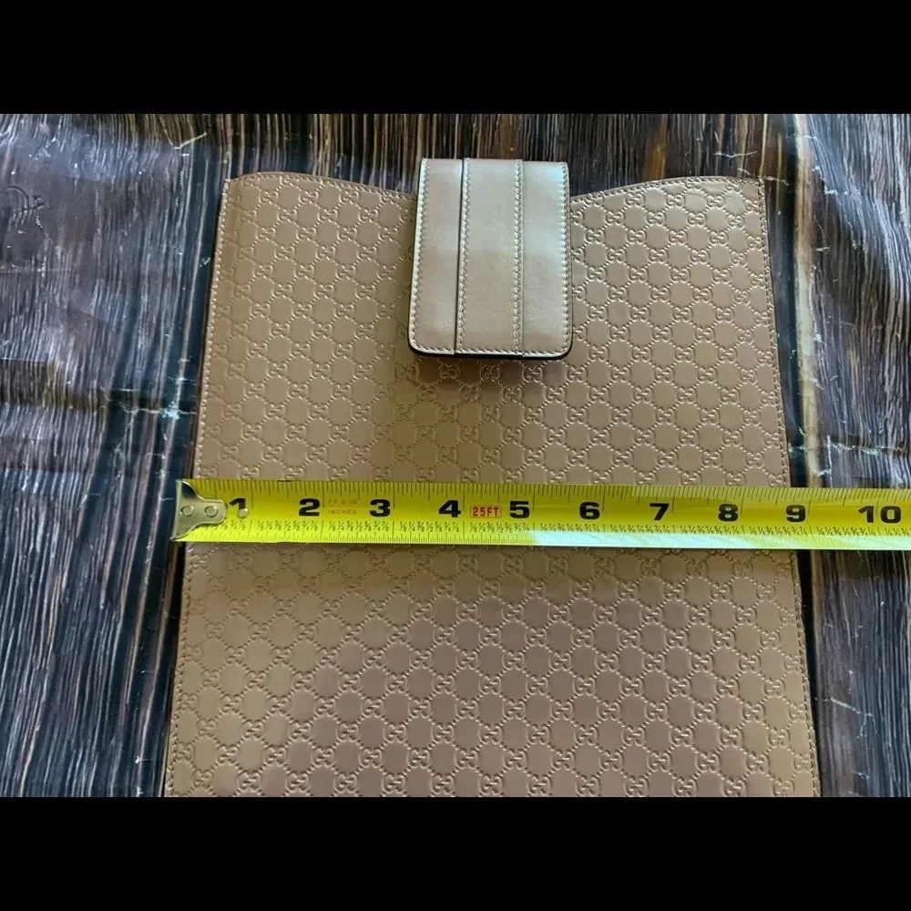 GUCCI 256575-0416 GG GUCCISSIMA LEATHER CARRIER SLEEVE/CASE for iPad etc.